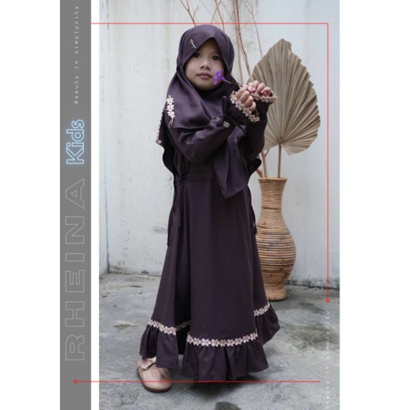Rheina nararya set gamis anak