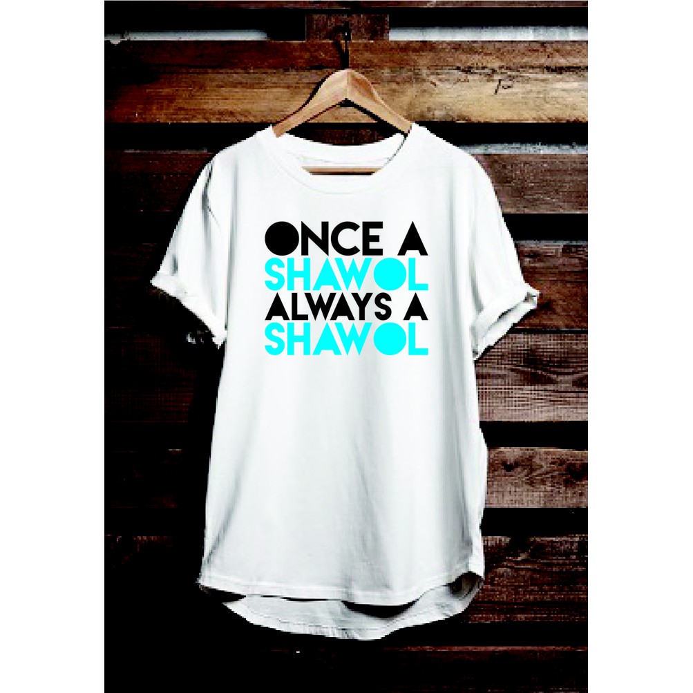 KAOS T-SHIRT KPOP SHINEE: ONCE A SHAWOL ALWAYS A SHAWOL