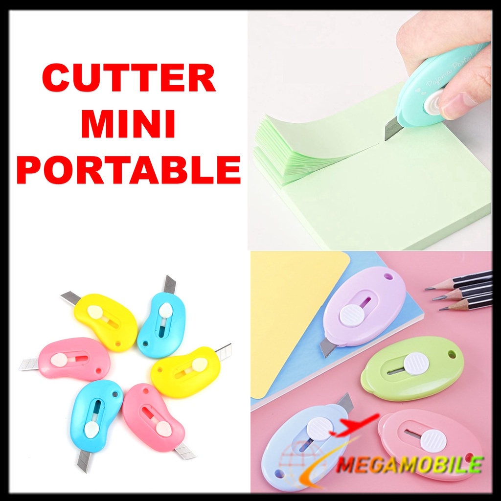 Jual MM - Cutter Mini Portable Bentuk Oval Mini Cutter Polos Travel Kit ...