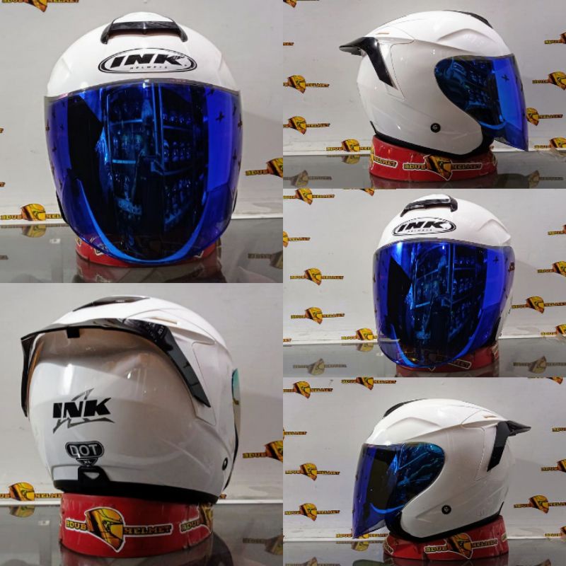 HELM INK DYNAMIC SOLID GREY DOFF/PAKET GANTENG 100% ORIGINAL SNI-DOT-WHITE WH/VENOM/BLUE