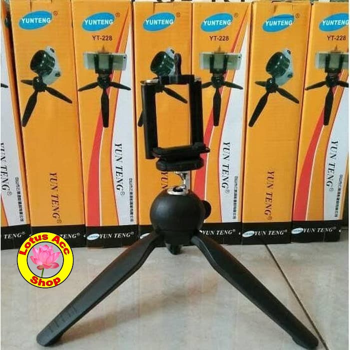 Mini Tripod Camera Yunteng YT-228 Original Tripod Selfie