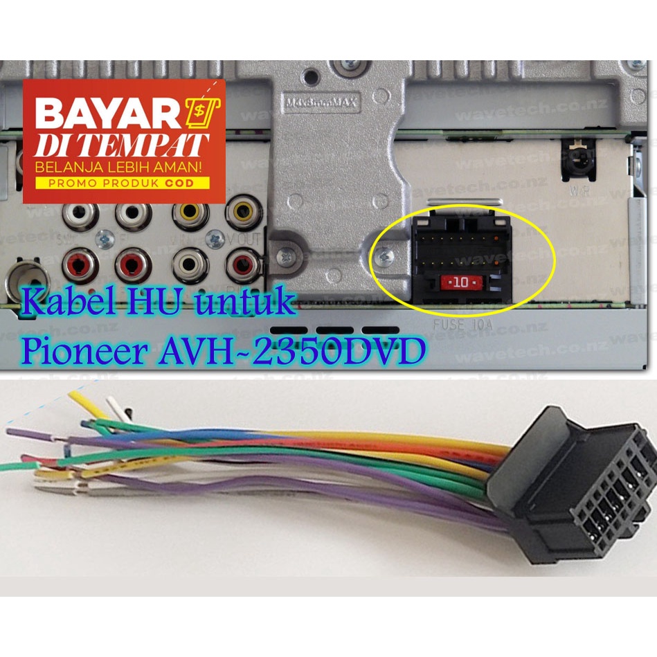 Soket Tape Mobil Pioneer AVH 2350DVD/ Pioneer AVH-2350DVD Head Unit