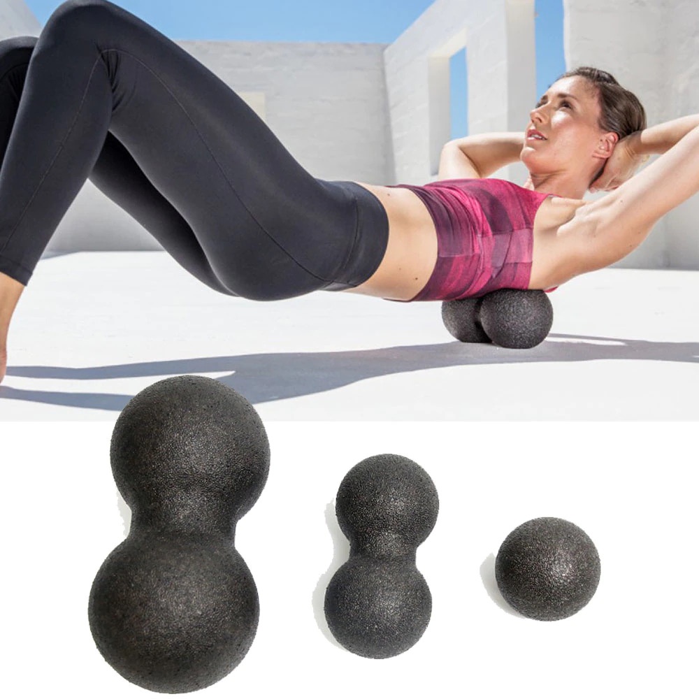 Alat Bantu Yoga Foam Block Roller Ball 8 x 16 cm - D335 - Black