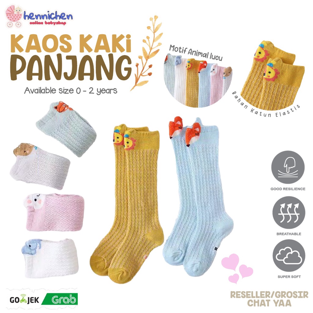 Kaos Kaki Lutut Panjang Anak Bayi 0-2 Tahun