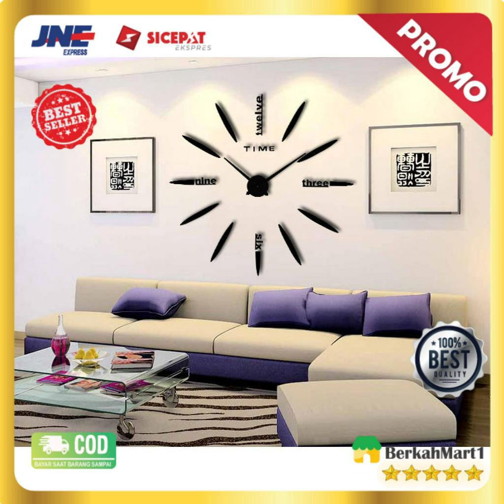 Jam Dinding Besar DIY Giant Wall Clock Quartz 80-130cm - DIY-202