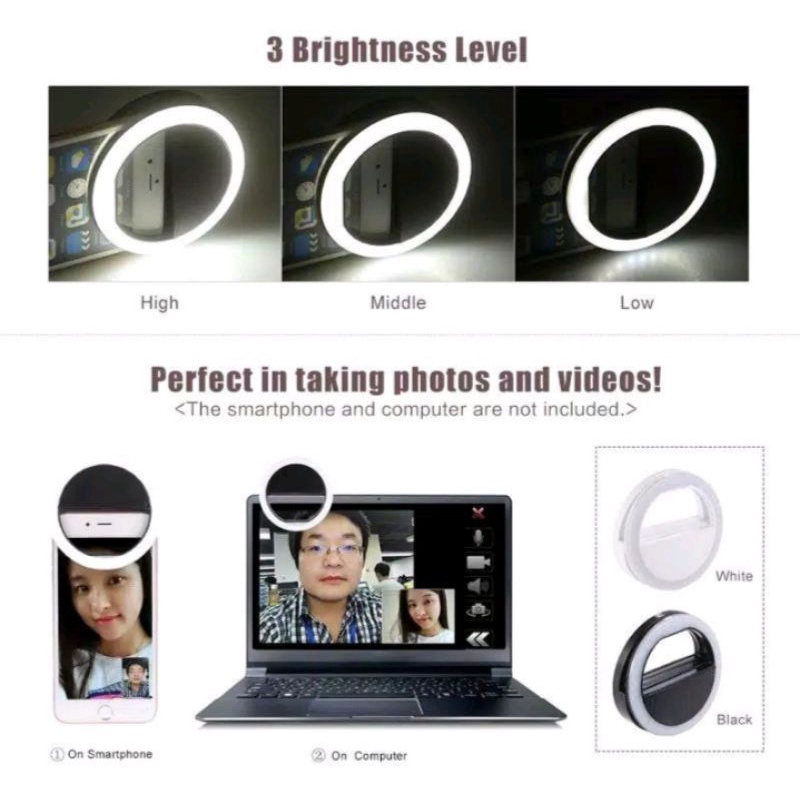 LAMPU SELFIE RING LIGHT LED / CHARM EYES / LAMPU SELFIE