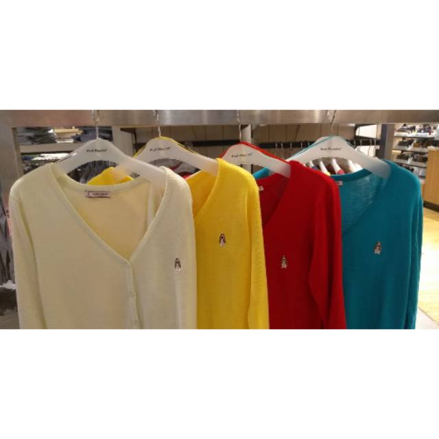 Kardigan / sweater wanita rajut Hush Puppies best seller