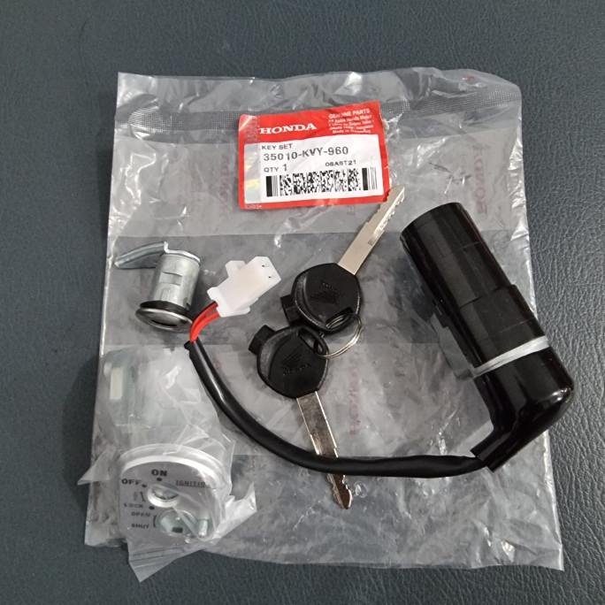 Kunci Kontak Motor Set Plus Jok Beat Karbu Lama Old Asli Ori Honda