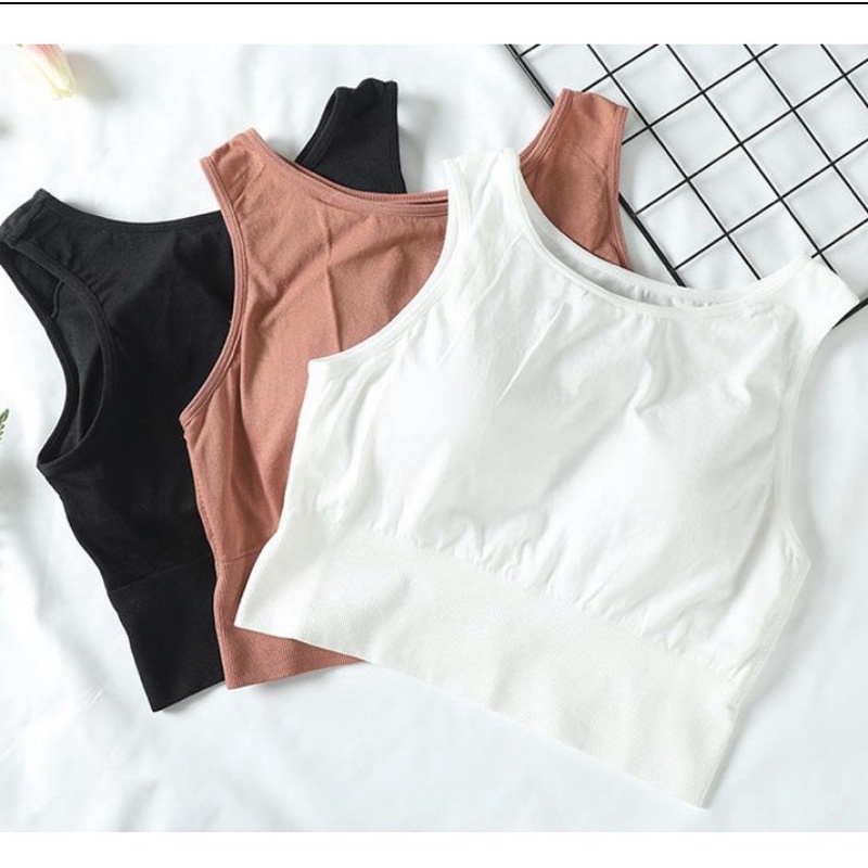 A020 Tanktop crop, Tanktop bra, Tank top Kain