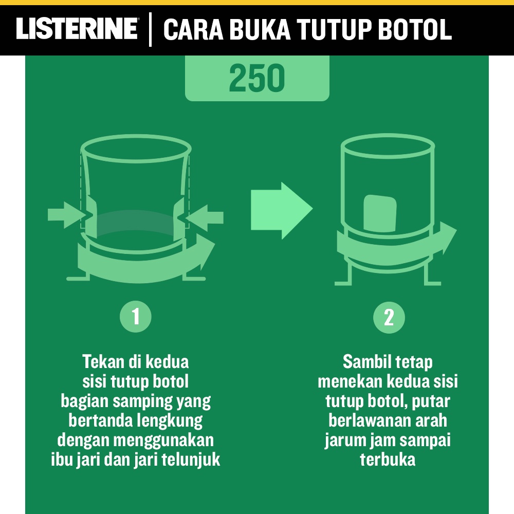 LISTERINE Fresh Burst Antiseptic Mouthwash / Obat Kumur Antiseptik 250ml