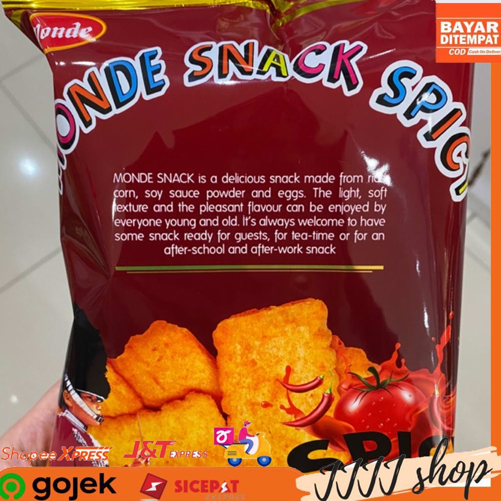 

Monde Snack Spicy Cemilan Snack Cracker Pedas 50g