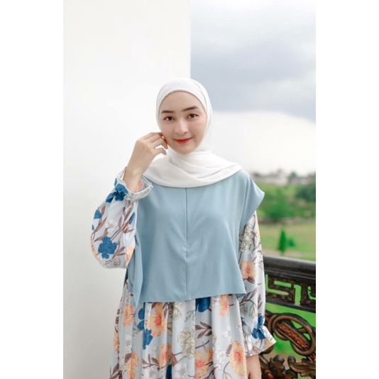 AVIKA LEONI MAXI Trend pakaian terbaru long dress muslim baju gamis tingkat klok A line cantik ootd 