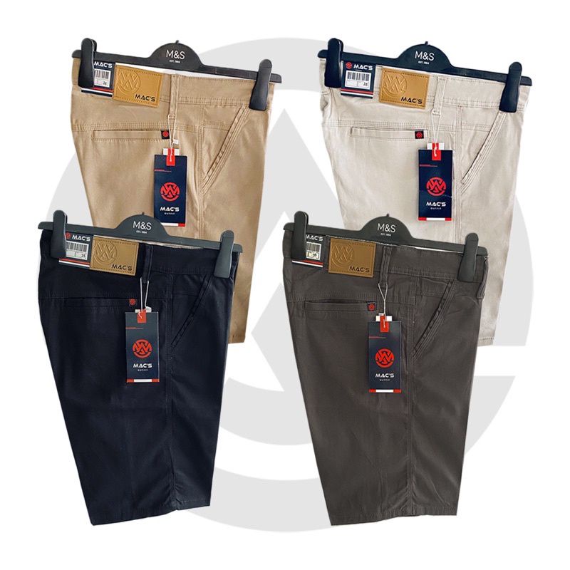 CELANA CHINO PENDEK /CELANA SANTAI/BAHAN DIAMOND COMBED STREET