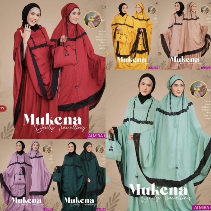 mukena daily traveling by Almira hijab