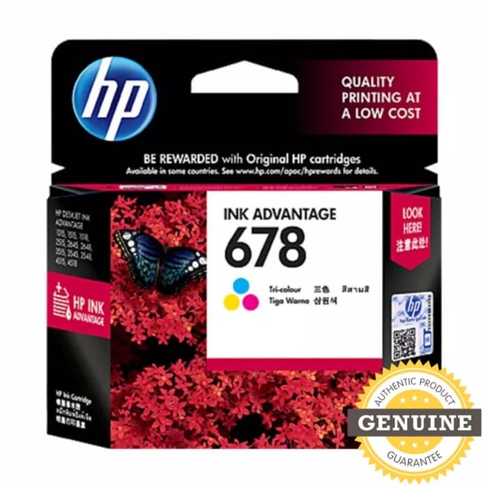 

tyha501s Hp 678 Ink Catridge Tinta Colour (Original) E57Dtgfe