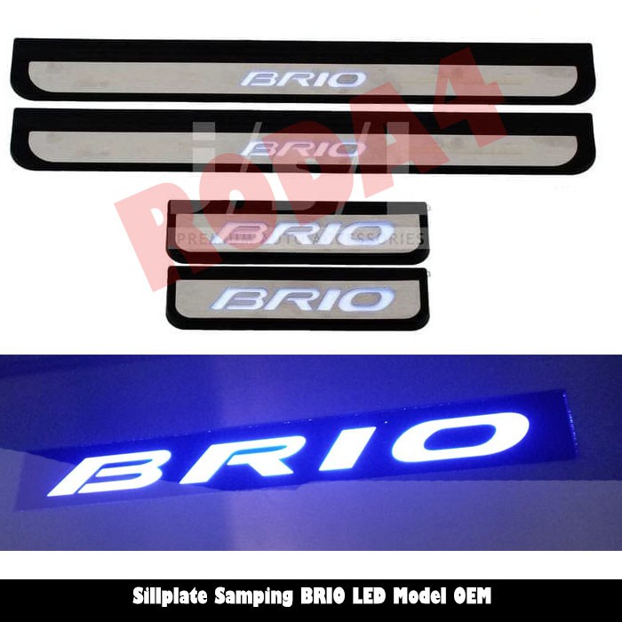 Sillplate samping Brio Stanless LED Model OEM