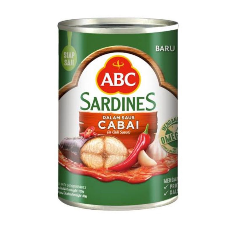 

sarden ABC saus cabai kecil 155 gr