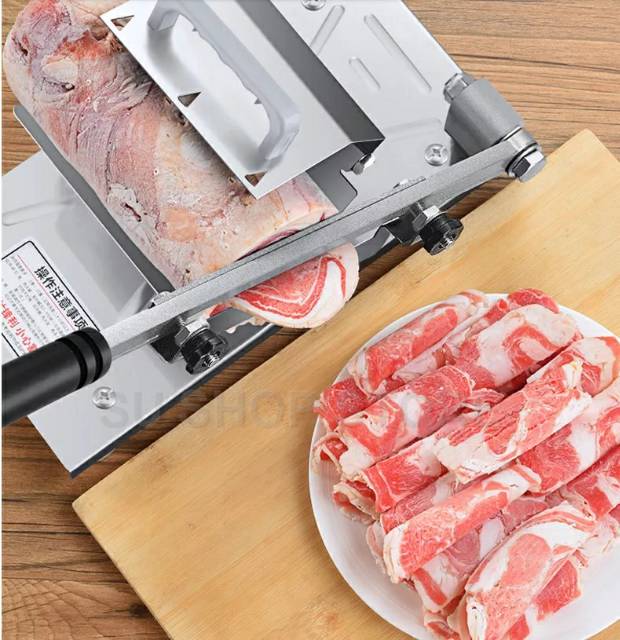 Mesin Pengiris Daging Manual Meat Slicer Alat Potong Tempe Keripik Tipis