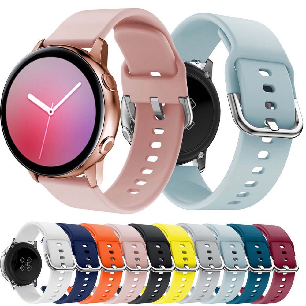 Tali Strap untuk Smartwatch Galaxy Watch Active 2 40mm / Wacth Active 2 44mm (kotak) - S.ACT SIlicone Strap Watch