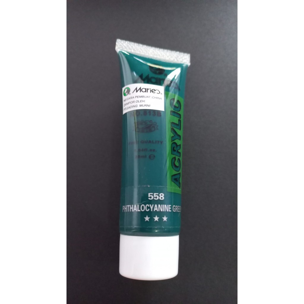 

Cat Acrylic 30ml Maries Phthalocyanine Green 558/ Cat Akrilik 30 ml / Cat Acrylic 30 ml Maries