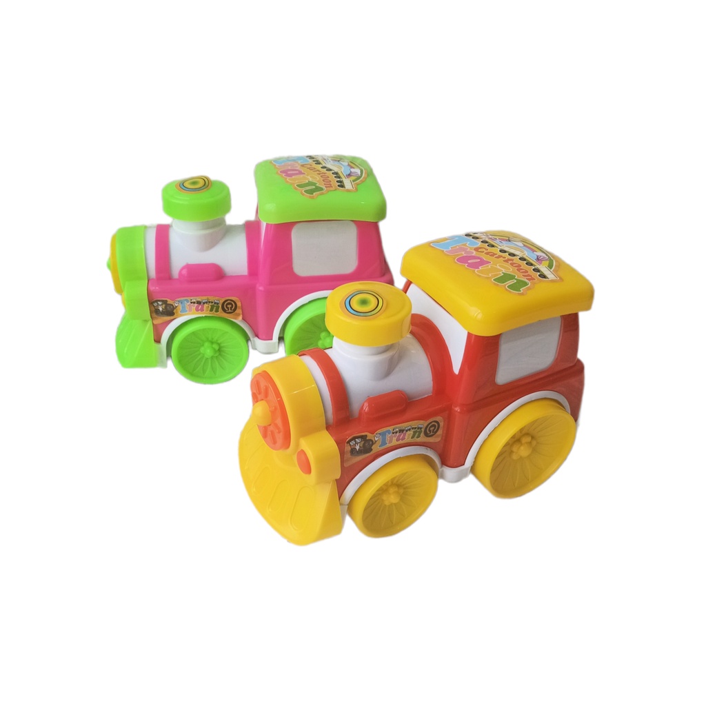 Mainan Anak Kereta Tarik LAMPU No.LT68 - Mainan Kereta Mini Anak Baby Toys 3 4 5 Bulan Kereta Jalan