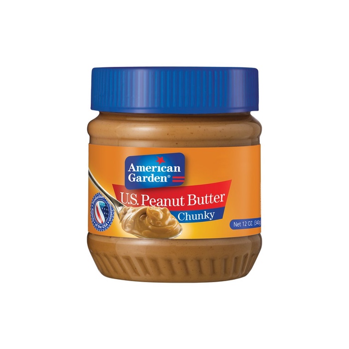 

American Garden Peanut Butter Chunky 340gr - Selai Kacang