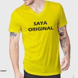 KAOS PRIA SAYA ORIGINAL / KAOS PRIA VNECK/ KAOS PRIA