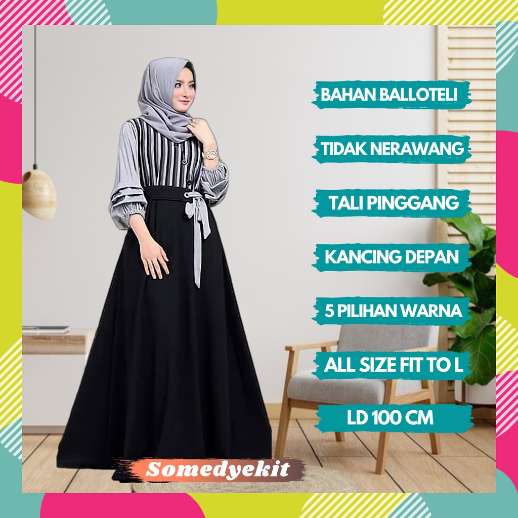 022 baju gamis dress lebaran kondangan wanita cewek dewasa remaja terbaru 2022 fashion muslim model jumbo kekinian termurah