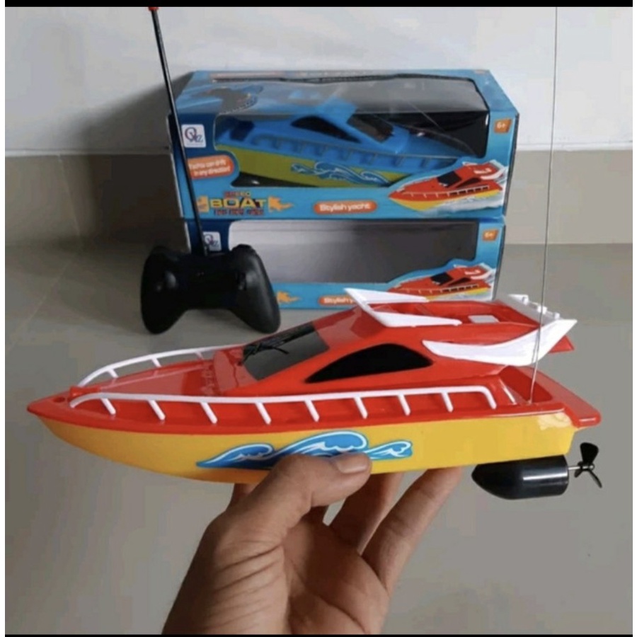 Mainan anak remote control perahu boat yacht kapal RC speed box