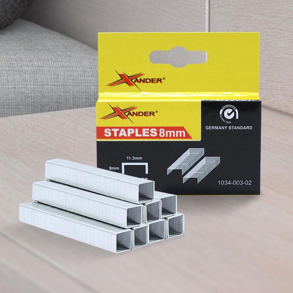 

팝 Xander Isi Staples 8MM Refill - 2 Kotak2000PCS untuk ukuran Stapler Gun 4-14mm - BUND-0087 Terlaris