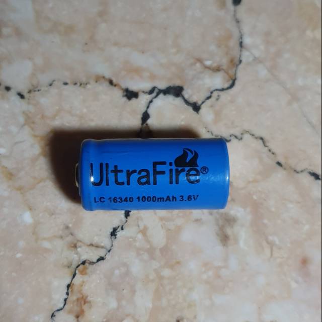 Baterai tipe bekas 16340 battery 1000mah rechargable lithium ion lion