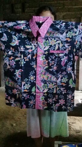 Batik Couple Keluarga Sania Ruffle Ori Ndoro Jowi Dnt Motif Phoenix