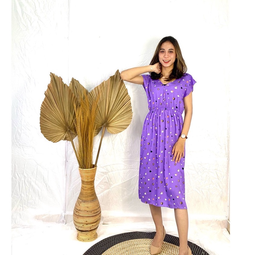 Daster Dress Manohara Bali-MN - BINTANG MAROON