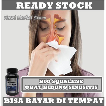 Obat Sinusitis 100% Alami - Obat Sinusitis di Apotik - Obat Sinusitis Hidung - Obat Pilek Menahun - Hidung Bau - Obat Polip Hidung - Hidung Tersumbat - Infeksi Saluran Pernafasan - Sulit Bernafas - Radang Sinus - Hidung Mampet Bio Squalene