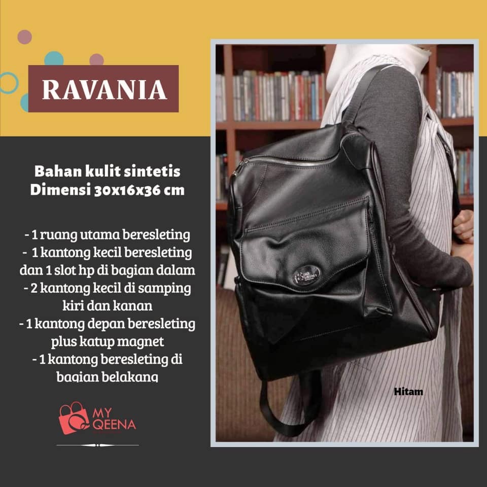 Ransel Wanita Ravania My Qeena by Kirana Stuff