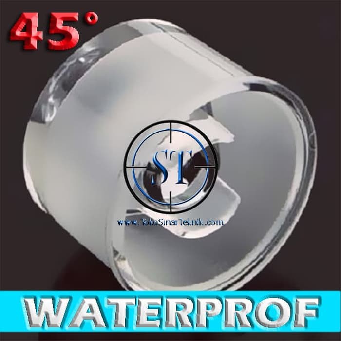 Lensa Waterproof 45.60.90.120 derajat Housing Bracket Lens High Power LED 1-5W