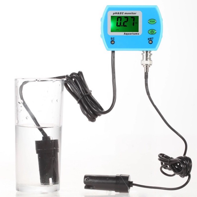 Online PH &amp; EC Monitor / Meter (PH-9853)