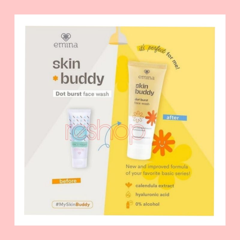 Emina skin buddy dot brush face wash 60ml
