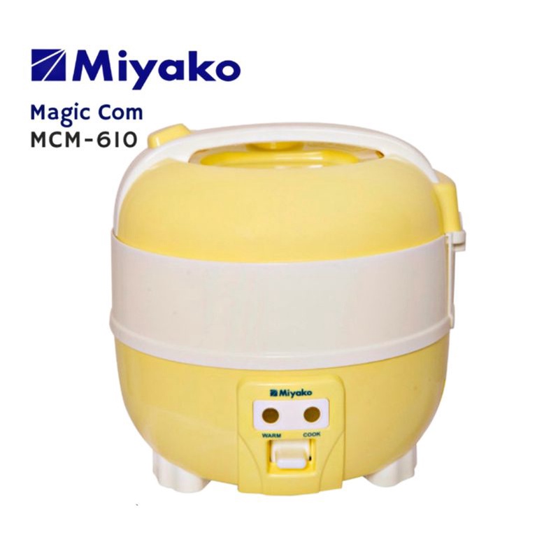 Magic Com MIYAKO / Rice Cooker / Penanak Nasi Serbaguna Mcm - 610 1 Liter