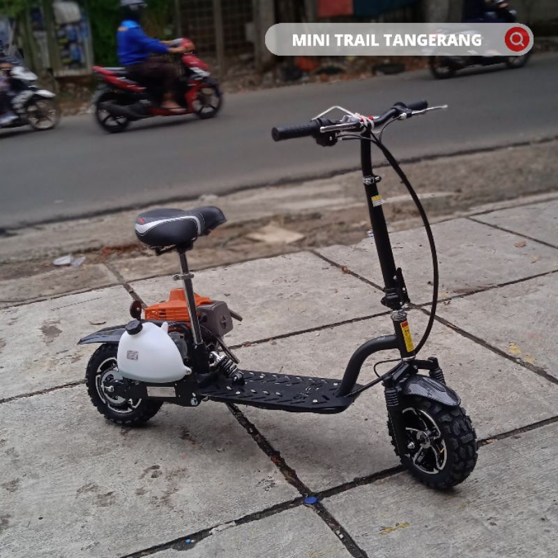 Goped Scooter Bensin 2tak 65cc Matic Mesin Tarik