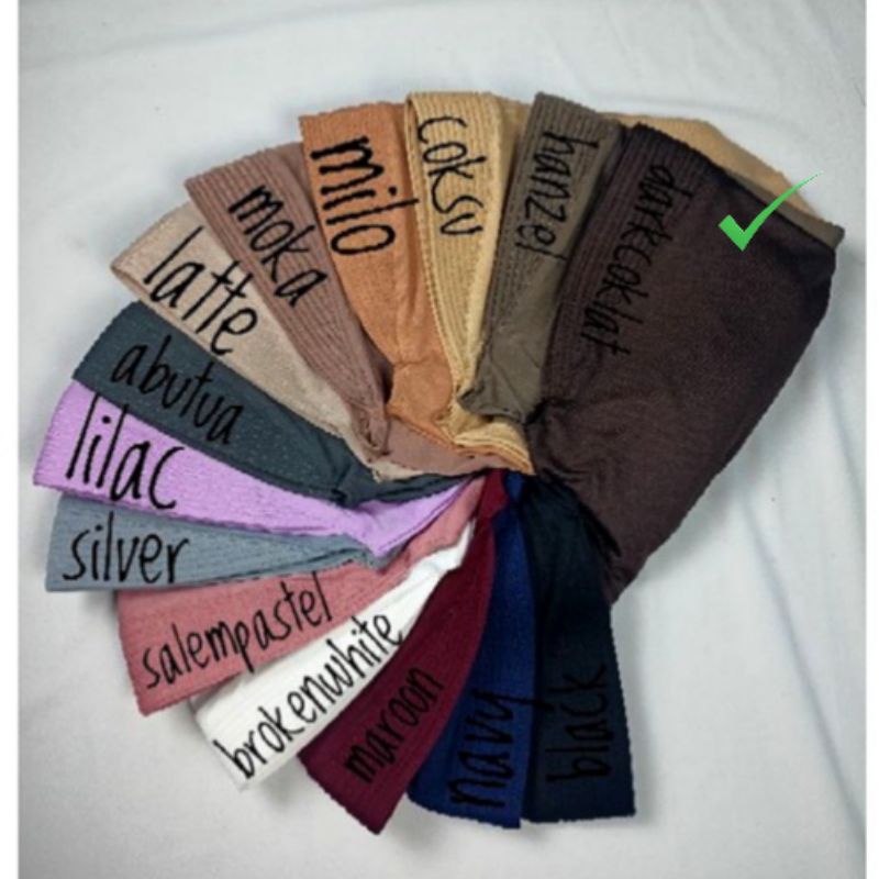 Jilbab Sport / Hijab Salwa Instan (COD)-SPORT darkcoklat