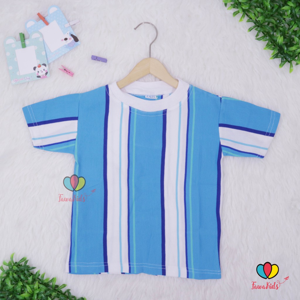 Kaos Salur uk 3-5 Tahun / Anak Laki Baju Adem Lengan Pendek Murah Polos Import Branded Konveksi
