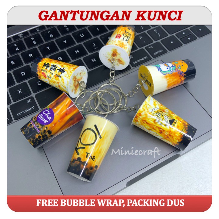 MAGNET TEMPELAN KULKAS / GANTUNGAN KUNCI MINIATUR CUP BOBA