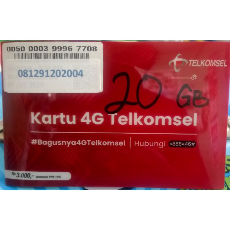 KARTU PAKET MURAH 20GB TELKOMSEL