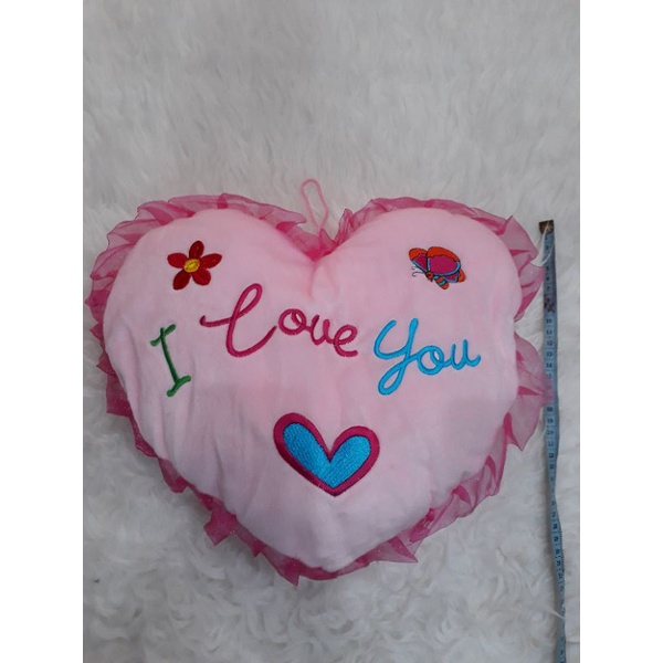 Bantal Love Valentine tulisan I Love You