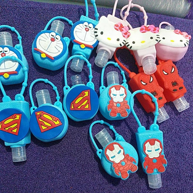 gantungan botol hand sanitizer gel karakter uk 30ml