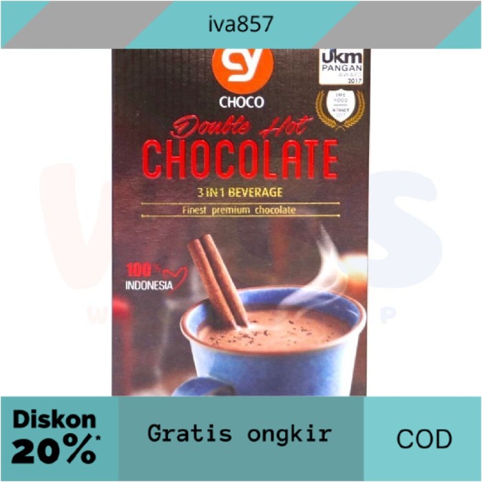 

PROMO CY Choco Double Hot Chocolate 3 in 1 / box GRATIS ONGKIR
