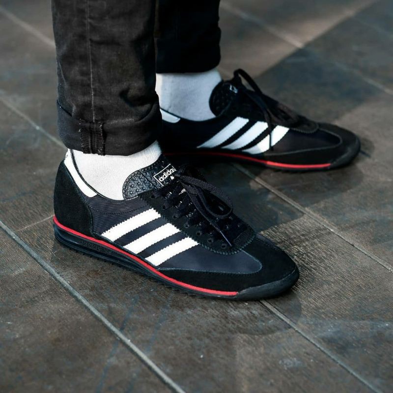 ADIDAS SL72 BLACK WHITE RED