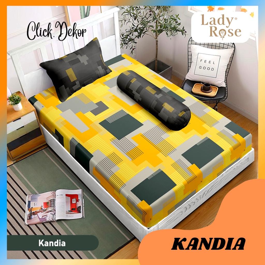 SPREI LADY ROSE SINGLE 120X200 NO 3 KANDIA SEPREI LADY ROSE TERBARU SEPRAI TEMPAT TIDUR CANTIK SPREI