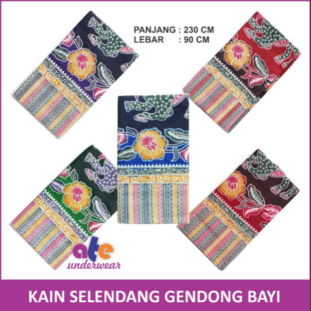 AT173-Kain Panjang Gendongan Bayi MJAA kain batik Selendang